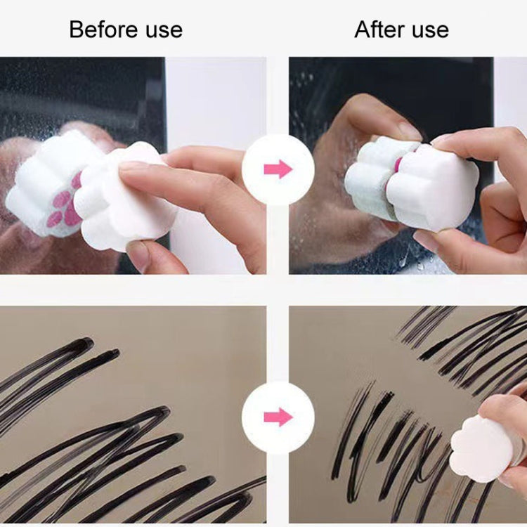 Bọt Biển Tẩy Vết Bẩn Gương Kính Nhà Tắm, Dùng Chà Vòi Nước, Dụng Cụ Tẩy Cặn, Màu Hồng