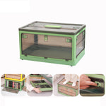 Hộp nhựa gấp gọn có bánh xe, hộp đựng đồ xếp chồng, màu trắng 37 x 26.5 x 22 cm, màu vàng 37 x 26.5 x 22 cm, màu xanh lá 37 x 26.5 x 22 cm, nắp gỗ trắng 37 x 26.5 x 22 cm, nắp gỗ vàng 37 x 26.5 x 22 cm