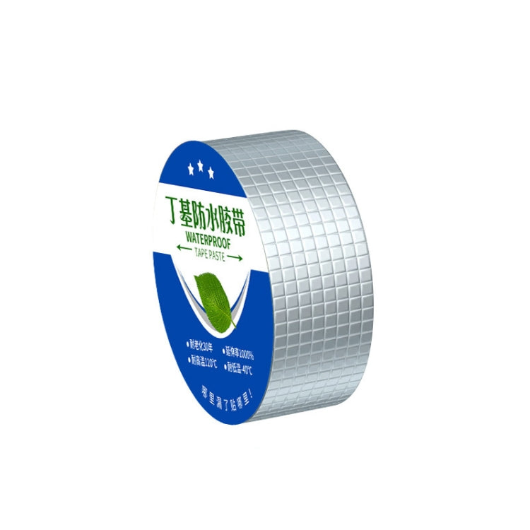 1.2mm Thickness Butyl Waterproof Tape Self-Adhesive Aluminum Foil Tape, 5cm x 5m, 15cm x 5m, 20cm x 5m, 10cm x 10m