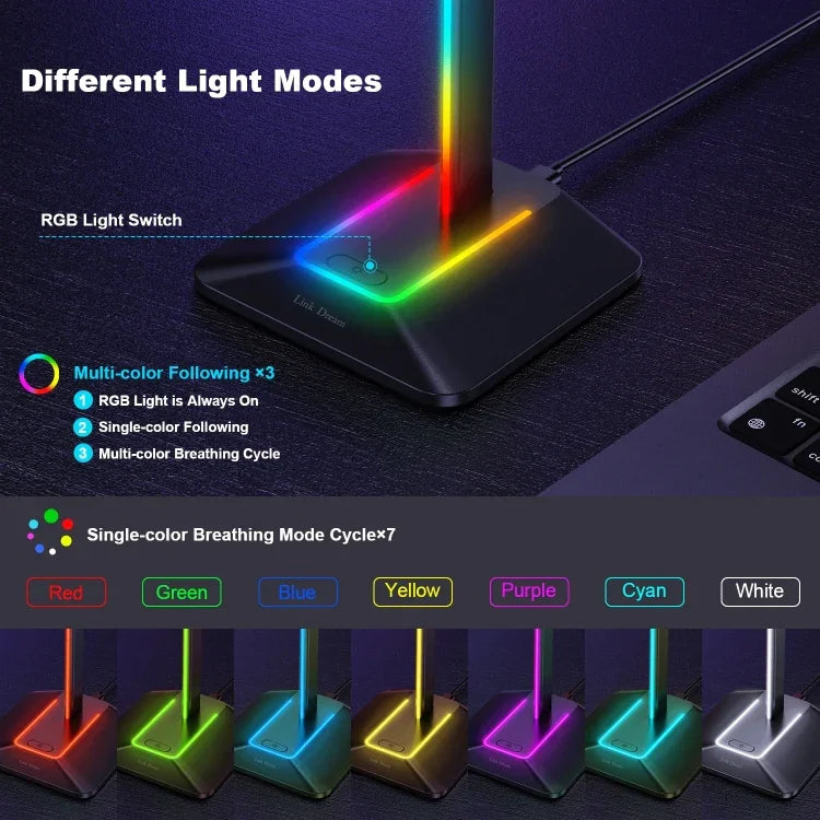 Giá trưng bày tai nghe nhiều màu Bee Dual Output, giá mở rộng HUB, giá đỡ tai nghe Z8 màu đen, Z8 màu bạc, Z9 không có giao diện mở rộng màu đen, Z9 không có giao diện mở rộng màu bạc
