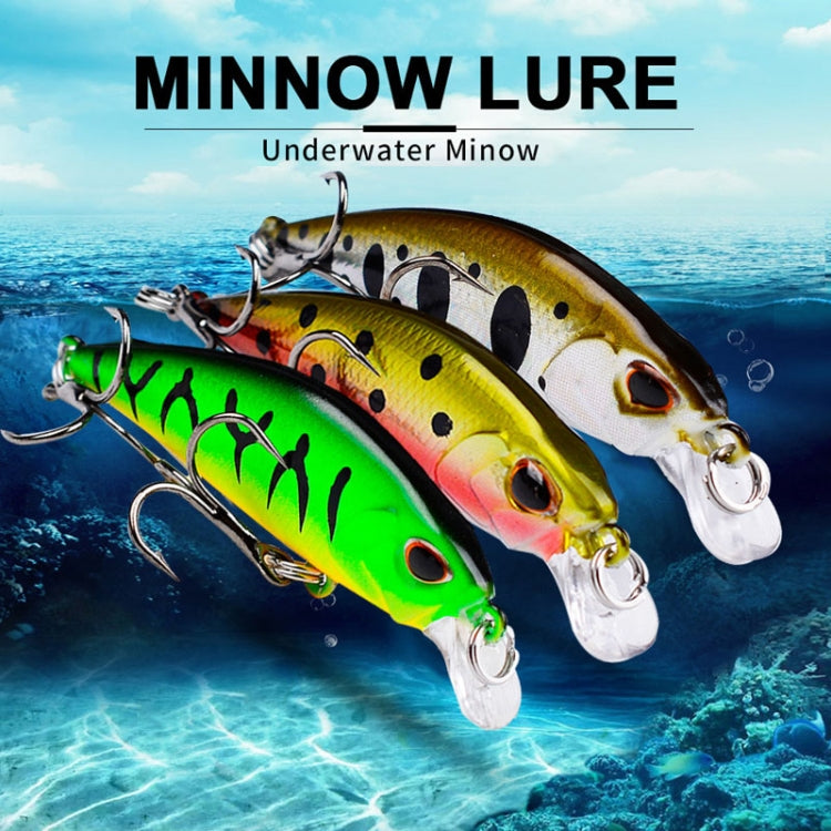 Mồi câu Minnow chìm 5.3cm 4.6g, mồi nhựa cứng bionic đổ dài, cần câu, lưỡi câu PROBEROS DW577 8003, lưỡi câu thường PROBEROS DW578