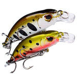 Mồi câu Minnow chìm 5.3cm 4.6g, mồi nhựa cứng bionic đổ dài, cần câu, lưỡi câu PROBEROS DW577 8003, lưỡi câu thường PROBEROS DW578
