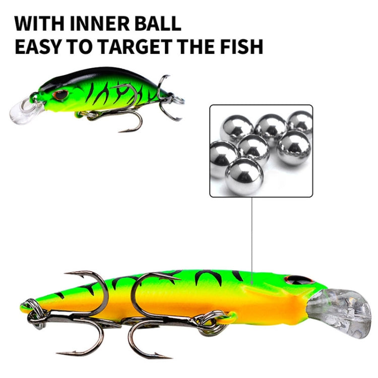 Mồi câu Minnow chìm 5.3cm 4.6g, mồi nhựa cứng bionic đổ dài, cần câu, lưỡi câu PROBEROS DW577 8003, lưỡi câu thường PROBEROS DW578