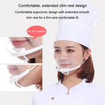 10 cái/túi khẩu trang trong suốt tái chế cho nhà hàng, đầu bếp chống mờ và chống bắn nước bọt