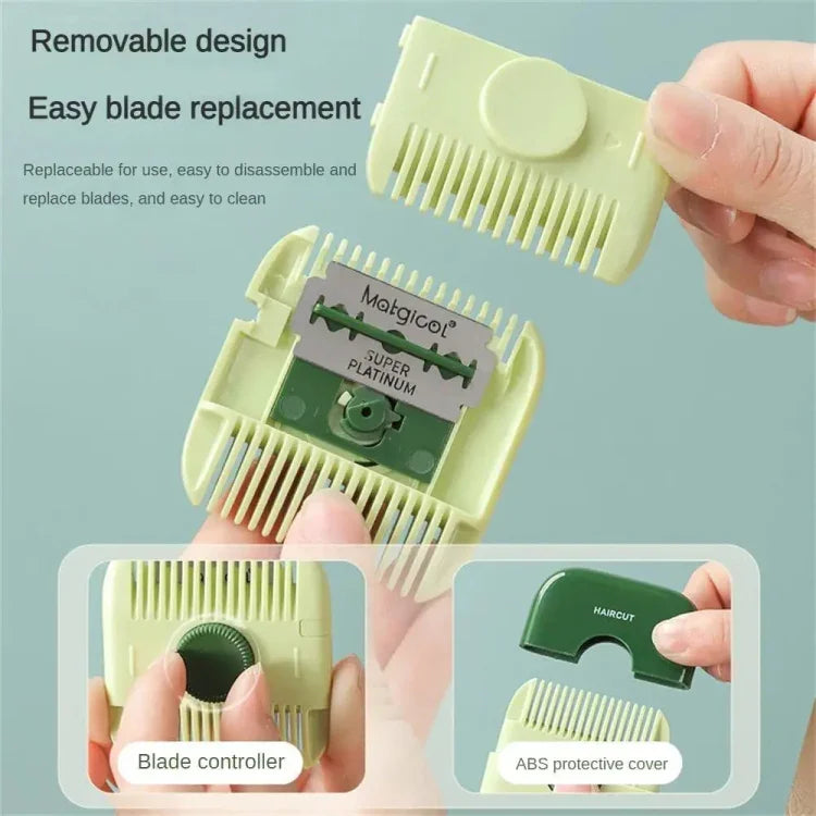 Lược mài tóc 2 trong 1, tông đơ cắt tóc cho tóc chẻ ngọn, cắt mỏng tóc