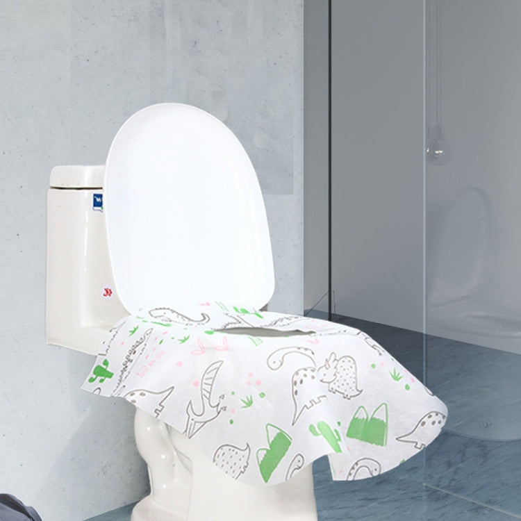 5 Miếng Lót Nhà Vệ Sinh Dùng Một Lần Không Dệt, Đệm Di Động Cho Khách Sạn Và Du Lịch, Hình Hoạt Hình, Khủng Long, Nàng Tiên Cá