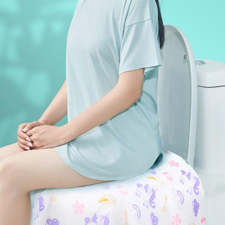 5 Miếng Lót Nhà Vệ Sinh Dùng Một Lần Không Dệt, Đệm Di Động Cho Khách Sạn Và Du Lịch, Hình Hoạt Hình, Khủng Long, Nàng Tiên Cá