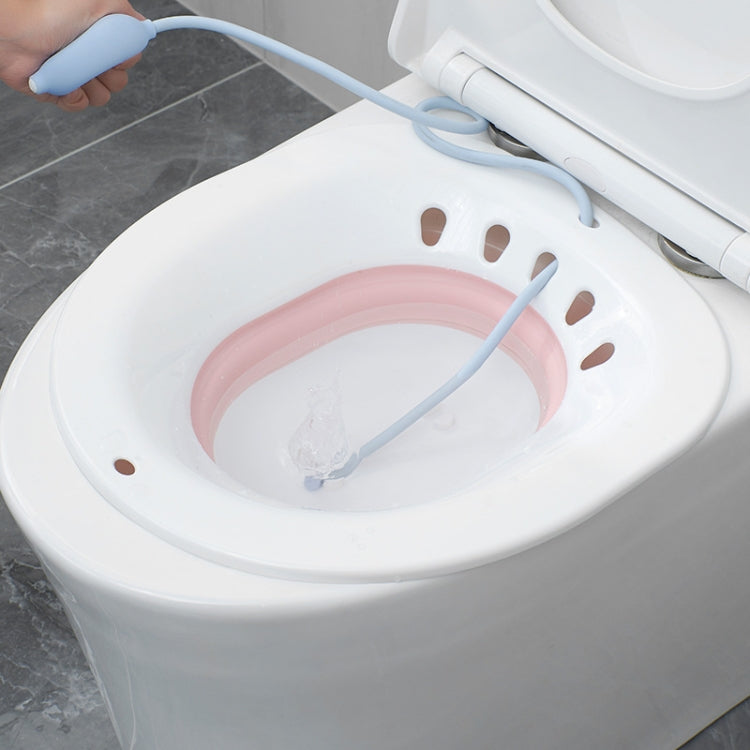 Bồn Tắm Gập Gọn Không Cần Ngồi Cầu, Dùng Cho Phụ Nữ Sau Sinh, Chăm Sóc Sau Phẫu Thuật Hậu Môn Có Vòi Xả