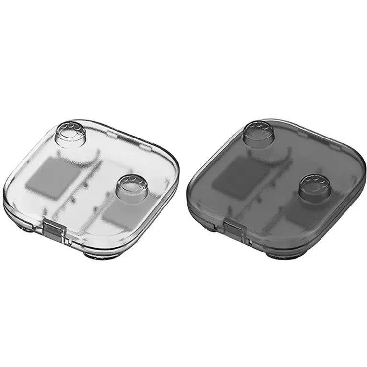Hộp Đựng Bảo Quản Trong Suốt Cho Joy-Con Nintendo Switch 2 Chống Trầy Xước Có 2 Ngăn Đựng Thẻ Game, Hộp Có Tay Cầm Màu Trắng Trong Suốt, Hộp Có Tay Cầm Màu Đen Trong Suốt