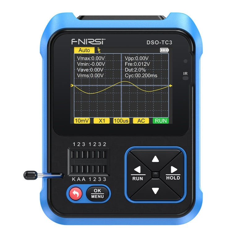 Máy hiện sóng kỹ thuật số cầm tay 3 trong 1 FNIRSI, máy kiểm tra transistor LCR, DSO-TC3 tiêu chuẩn, DSO-TC3 nâng cấp