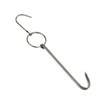 Móc Treo Vịt Bằng Thép Không Gỉ Hai Vòng Dùng Cho Nấu Ăn Ngoài Trời, Móc Treo Nướng BBQ, Vòng Nhỏ 3cm 23cm, Vòng Sáp Nhỏ 3cm 24.5cm, Vòng Sáp Lớn 3cm 33cm, Vòng Sáp Trung 3cm 29cm, Vòng Thép Dày Ngắn 4cm 24cm