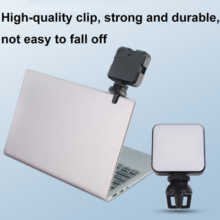 Đèn chiếu sáng hội nghị video di động W64 64 đèn LED cho laptop, bộ kẹp, bộ kẹp + chân máy