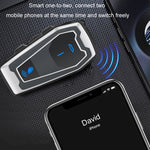 Tai nghe Bluetooth 5.0 stereo cho mũ bảo hiểm xe máy, V10