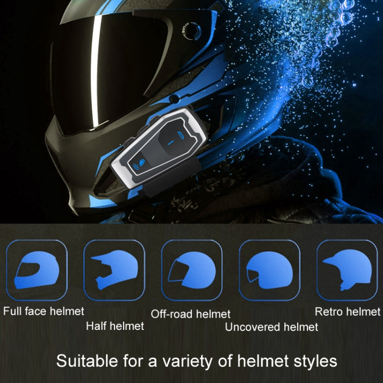 Tai nghe Bluetooth 5.0 stereo cho mũ bảo hiểm xe máy, V10