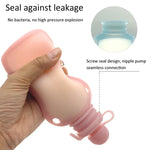 Túi đựng thức ăn cho bé bằng silicone tái sử dụng 150ml có thể bơm lại, 150ml xanh dương, 150ml hồng, 150ml be