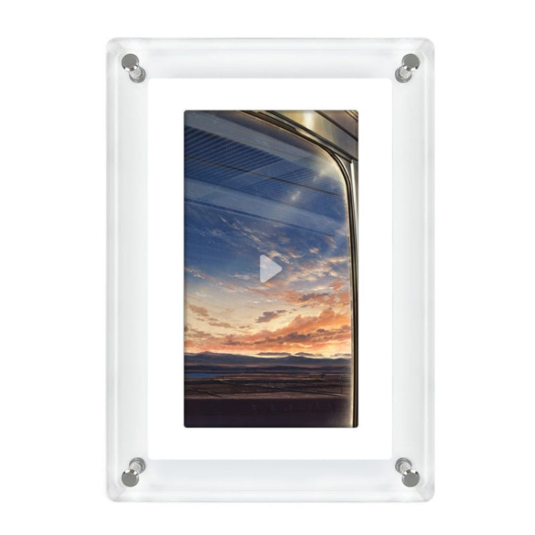 5 Inch HD Digital Photo Frame Crystal Advertising Player 1080P Motion Video Picture Display Player, 5 Inch (US Plug), 5 Inch (EU Plug), 5 Inch (UK Plug)
