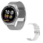 Đồng hồ thông minh GT3Pro 1.28 inch theo dõi sức khỏe, Gọi Bluetooth, NFC, Dây silicone đen, Dây silicone bạc, Dây da đen, Dây da nâu, Dây thép đen, Dây thép bạc, Dây thép ba hạt đen, Dây thép ba hạt bạc