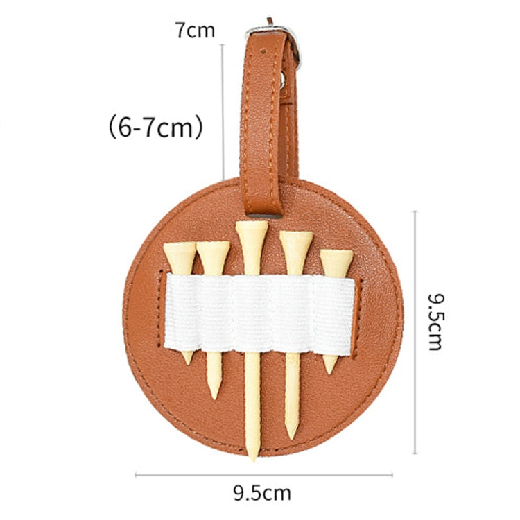 Túi đựng gậy golf treo eo ngoài trời bằng da, túi chèn gai golf, hai mặt màu đen, hai mặt màu nâu, một mặt màu đen, một mặt màu nâu