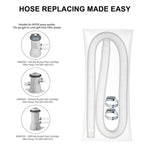 Dành cho bơm lọc hồ bơi Intex thay thế, 1 ống 2 kẹp, 2 ống 4 kẹp, 1 ống 2 kẹp màu xanh, 2 ống 4 kẹp màu xanh