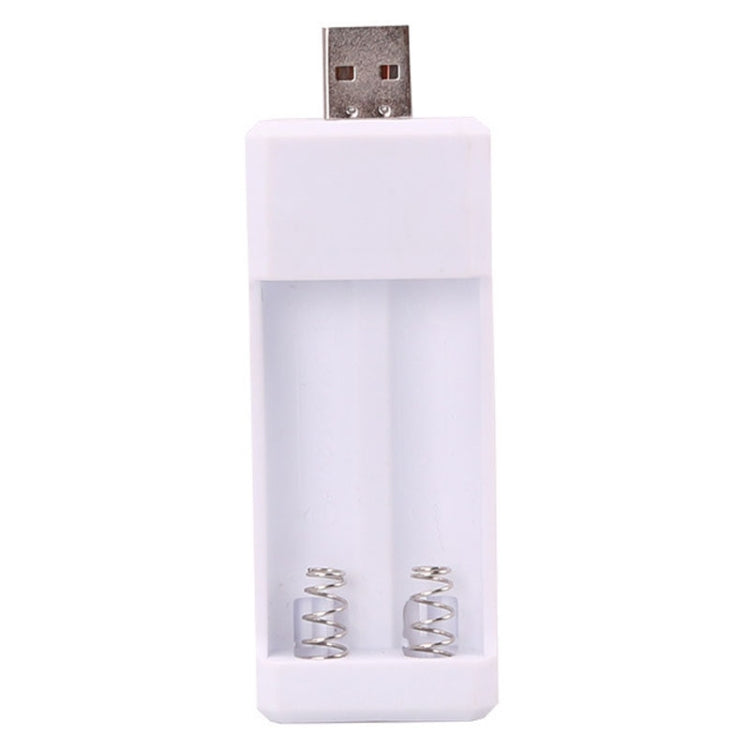 Sạc pin sạc lại USB 2 khe cắm trực tiếp cho pin AA / AAA, USB 2 khe cắm