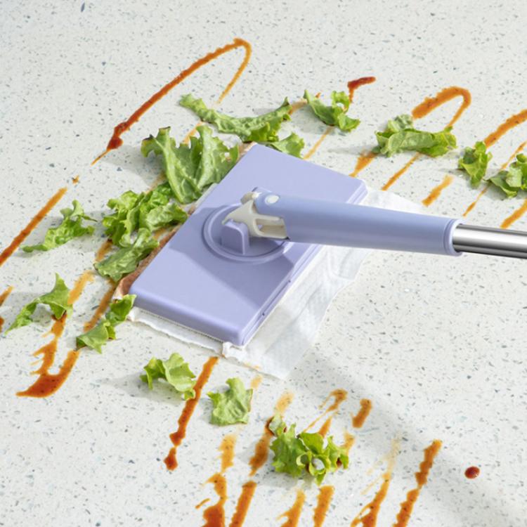 Khăn lau nhỏ, cây lau nhà mini tự động thay giấy không cần dùng tay cho người lười