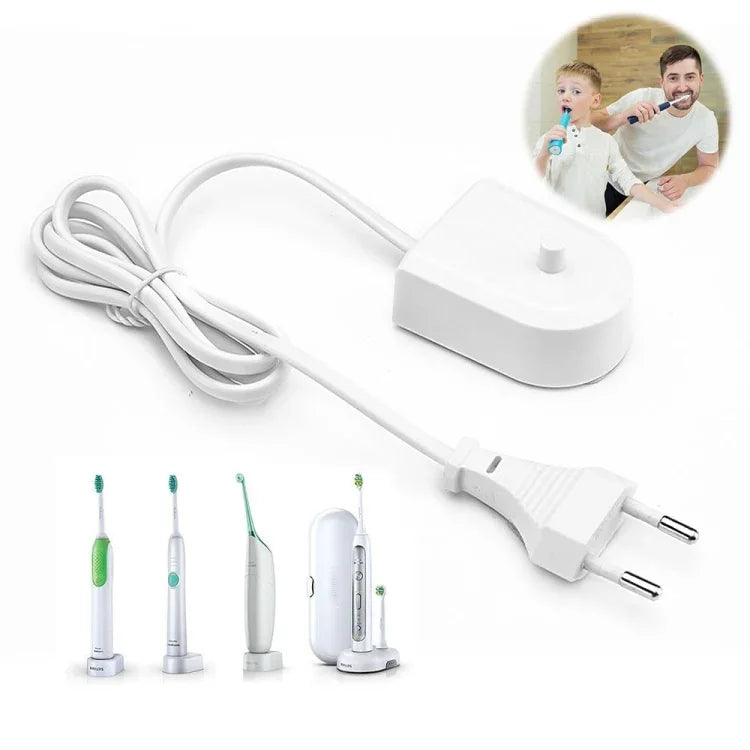 Sạc cắm EU HX6100 cho bàn chải đánh răng Philips HX6730 6511 3216 3226 9112 v.v., Cắm EU