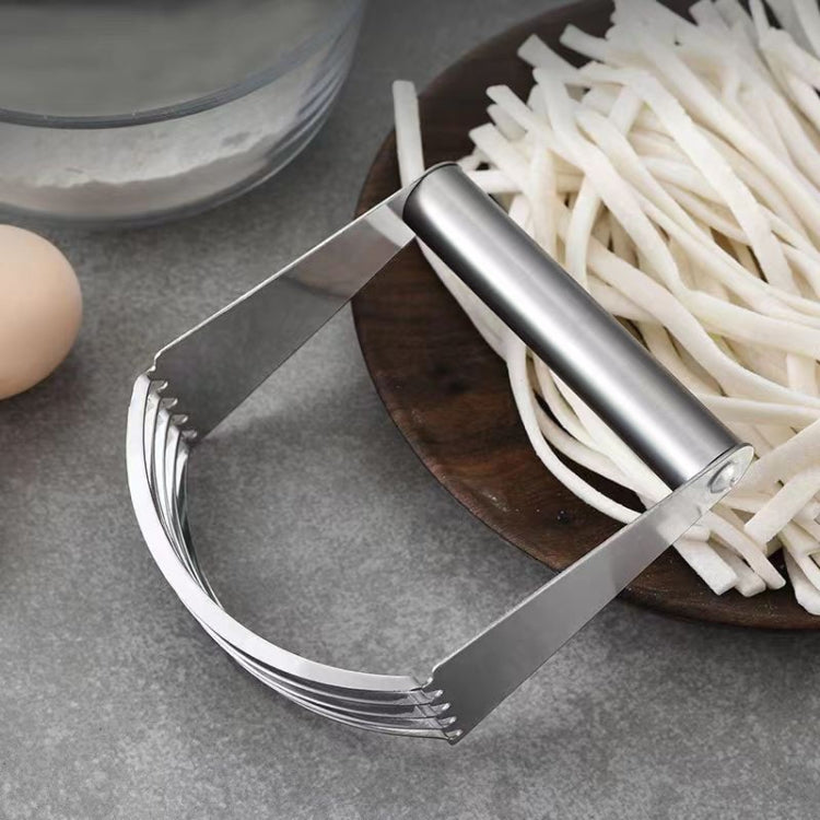 Dao cắt bột cong 5 lớp bằng thép không gỉ, dụng cụ cắt bột làm bánh trong nhà bếp
