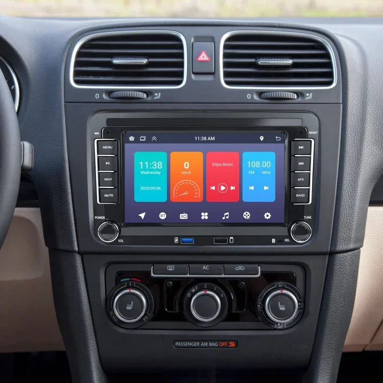 Máy nghe nhạc Volkswagen/Skoda 1+32G màn hình lớn tích hợp Carplay Android dẫn đường và camera lùi, 1+32G