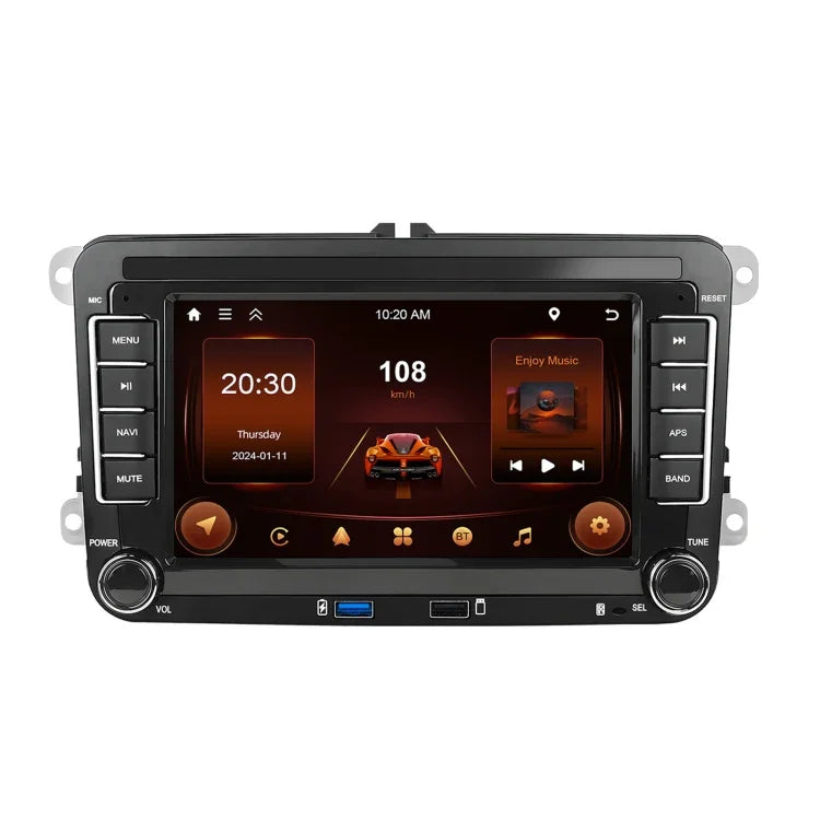 Máy nghe nhạc Volkswagen/Skoda 2+64G màn hình lớn tích hợp Carplay Android dẫn đường và camera lùi, 2+64G