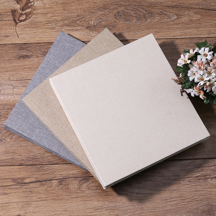 Album phim tự dán vải lanh đơn giản phong cách cổ điển, dung lượng lớn, quà tặng thủ công sáng tạo