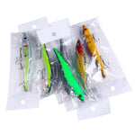 6 màu / Bộ HENGJIA MI169 Mồi câu Minnow giả chìm, mồi câu cứng Lua, 12cm 13.6g