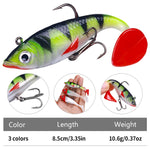 5 cái / Gói HENGJIA SO071 Mồi câu mềm Lua đuôi T, chì, 8.5cm 10.6g