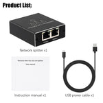 Bộ chia mạng Gigabit chia sẻ mạng cáp RJ45, 1 ra 3, 1 ra 4