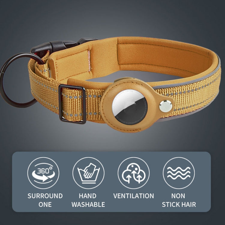 Vòng cổ chó định vị AirTag thế hệ 2 / AirTag thế hệ 1 lót neoprene phản quang, S, M, L, XL
