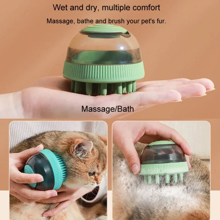 Viên nang Dụng cụ Vệ sinh Thú cưng Loại Gel Tắm Có thể Tái sử dụng Cho Mèo Chó Bàn chải Massage Tắm