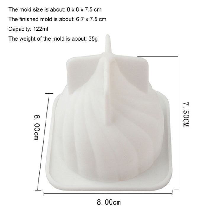 Khuôn bánh mousse xoáy, khuôn silicone hình hành tây cho bánh socola nướng tráng miệng Pháp, GT-105 đơn, GT-106 6 khoang, GT-9 15 khoang