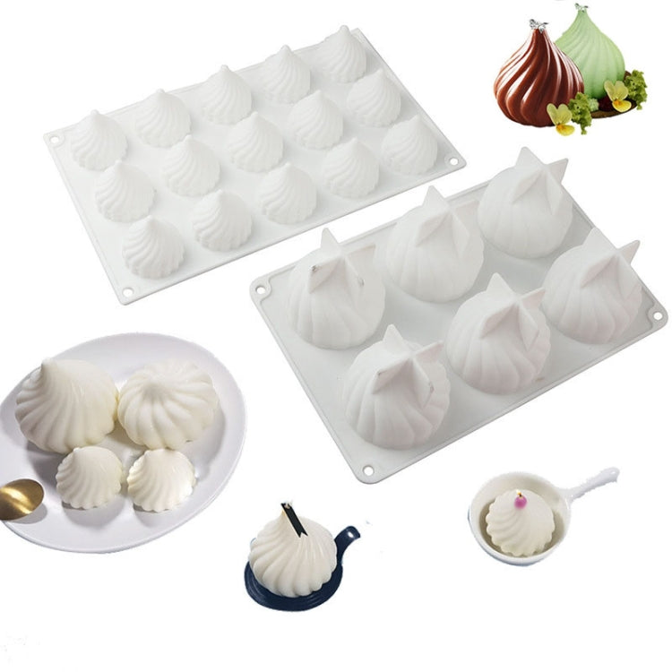 Khuôn bánh mousse xoáy, khuôn silicone hình hành tây cho bánh socola nướng tráng miệng Pháp, GT-105 đơn, GT-106 6 khoang, GT-9 15 khoang