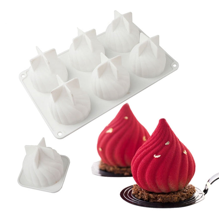 Khuôn bánh mousse xoáy, khuôn silicone hình hành tây cho bánh socola nướng tráng miệng Pháp, GT-105 đơn, GT-106 6 khoang, GT-9 15 khoang