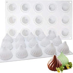 Khuôn bánh mousse xoáy, khuôn silicone hình hành tây cho bánh socola nướng tráng miệng Pháp, GT-105 đơn, GT-106 6 khoang, GT-9 15 khoang