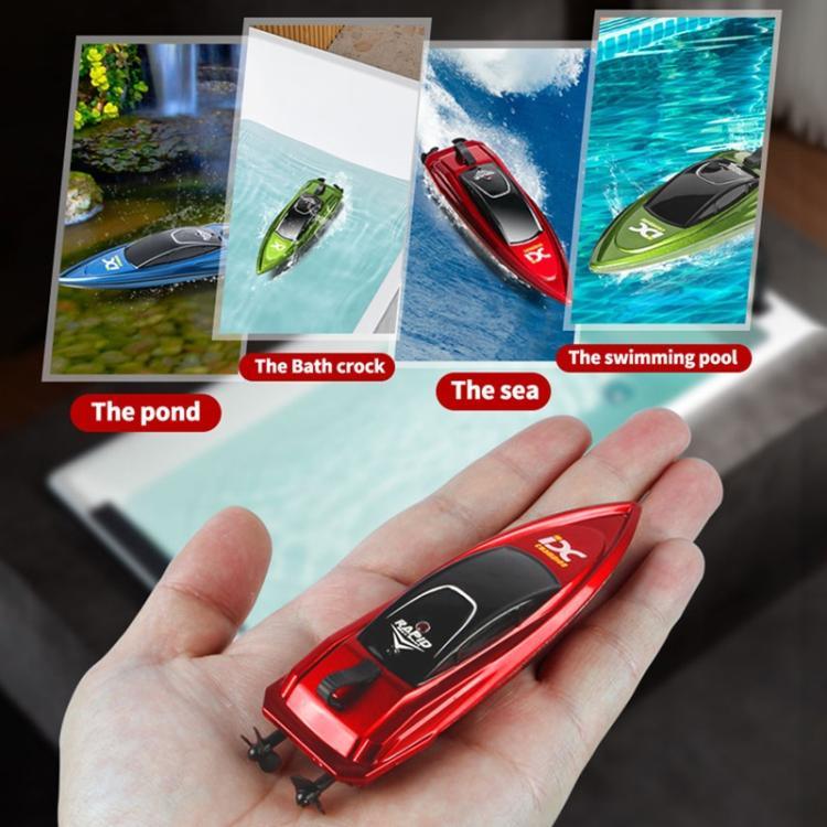 Thuyền điều khiển từ xa mini 2.4G cho trẻ em, đồ chơi tàu ngầm điện chơi nước mùa hè cho bé trai