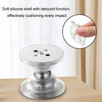 Chặn Cửa Chống Va Đập Im Lặng Từ Tính Mạnh Bằng Silicone Không Cần Đục Lỗ, Màu Trong Suốt, Đen, Trắng