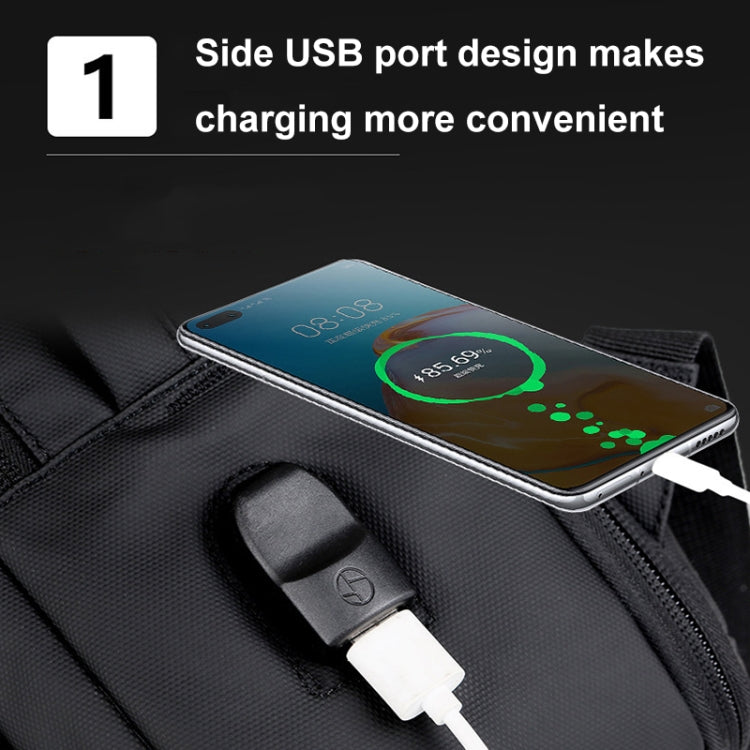 Balo laptop kinh doanh chống nước có thể mở rộng với cổng USB