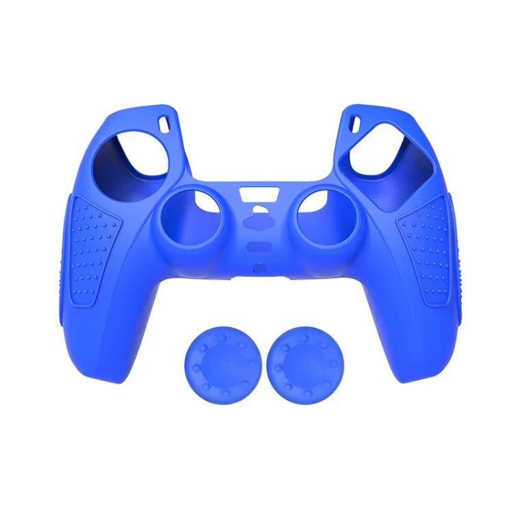 Ốp bảo vệ silicone chống trượt cho tay cầm PS5, màu trắng, xanh dương, đen, trắng+2 nút, xanh dương+2 nút, đen+2 nút, trắng+8 nút, xanh dương+8 nút, đen+8 nút