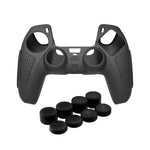 Ốp bảo vệ silicone chống trượt cho tay cầm PS5, màu trắng, xanh dương, đen, trắng+2 nút, xanh dương+2 nút, đen+2 nút, trắng+8 nút, xanh dương+8 nút, đen+8 nút