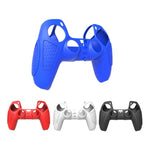 Ốp bảo vệ silicone chống trượt cho tay cầm PS5, màu trắng, xanh dương, đen, trắng+2 nút, xanh dương+2 nút, đen+2 nút, trắng+8 nút, xanh dương+8 nút, đen+8 nút