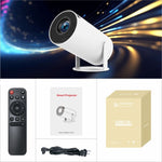 Máy chiếu thông minh HY300 PRO hệ điều hành Android 11.0, độ sáng 160 Lumen, máy chiếu di động, phích cắm EU, US, UK, AU