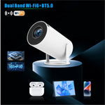 Máy chiếu thông minh HY300 PRO hệ điều hành Android 11.0, độ sáng 160 Lumen, máy chiếu di động, phích cắm EU, US, UK, AU