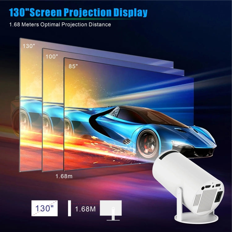 Máy chiếu thông minh HY300 PRO hệ điều hành Android 11.0, độ sáng 160 Lumen, máy chiếu di động, phích cắm EU, US, UK, AU