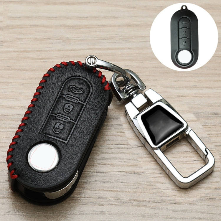 For Fiat Car Key Cover Multifunctional Keychain Anti-Lost Number Plate, A, B, C