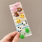 Bộ 10 chiếc dây buộc tóc trẻ em dễ thương, vòng tóc không gãy, băng đô nhỏ cho bé, hoa 1, bơ, trái cây và rau củ, hoa 2, hoa tám cánh nhiều màu, kẹo hồng, động vật ếch, kem, dưa hấu, hoa cúc trong suốt, màu kem...